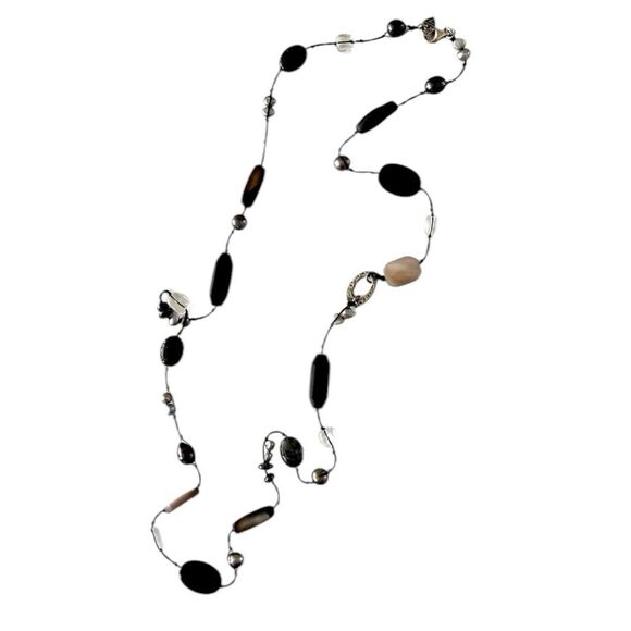 Silpada Retired N1796 DOWNTOWN Necklace with sterling silver and multiple stones - Picture 1 of 6